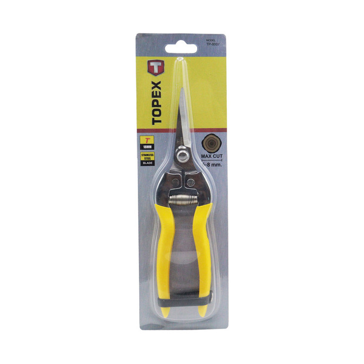 قیچی میوه چینی تاپکس مدل سر کج کد YP-TP8007-BOLAND-180MM