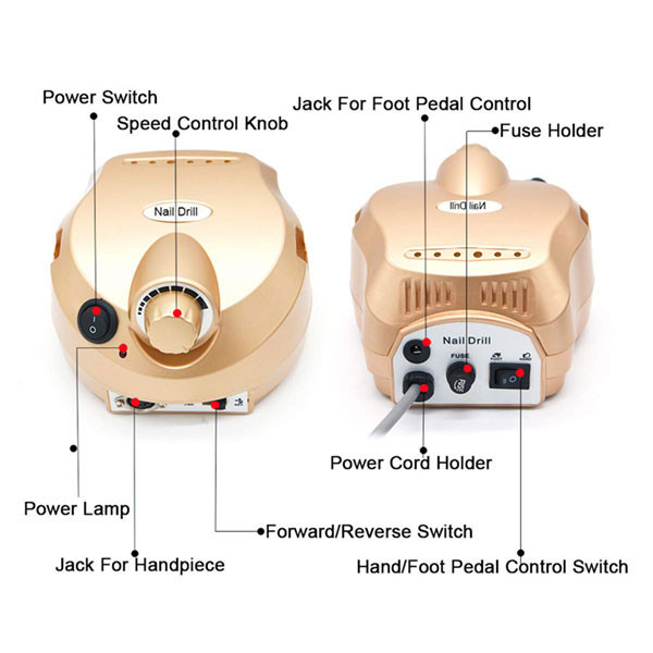دستگاه مانیکور و پدیکور نیل دریل مدل NAIL DRIL 3500rpm