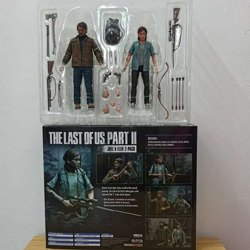 اکشن فیگور نکا مدل لست اف آس جوئل و الی طرح Last Of Us 2 Joel and Ellie مجموعه 2 عددی
