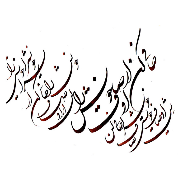 دفتر خوشنویسی مات مستر راد طرح نستعلیق مدل فیوری کد fiory 1718