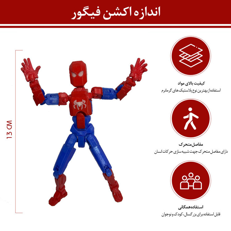 اکشن فیگور مدل Dummy 13 طرح مرد عنکبوتی