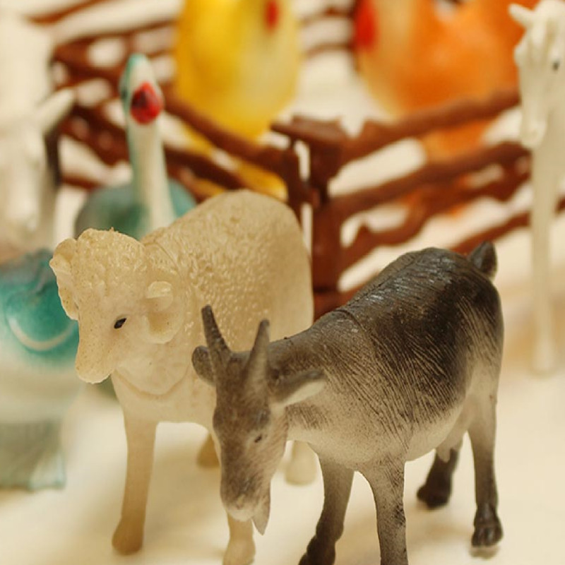 فیگور نیکی تویز طرح حیوانات اهلی مدل FARM ANIMALS بسته 14 عددی