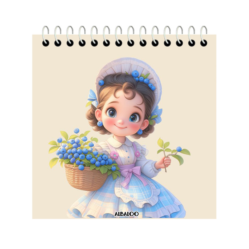 دفتر یادداشت 50 برگ آلبالو مدل دخترانه فانتزی کد 4062