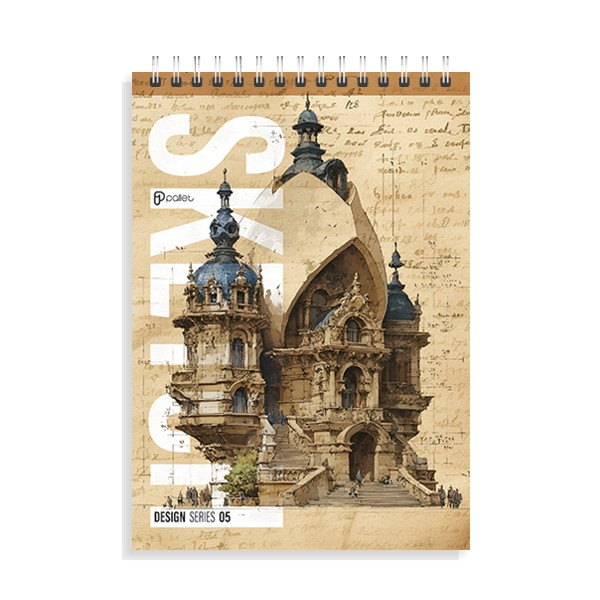 دفتر طراحی 40 برگ مدل دیزاین پالت کد 05