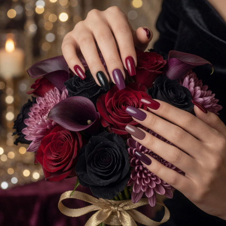 ناخن مصنوعی دست پینک کی مدل بیضی کد 23 بسته 96 عددی