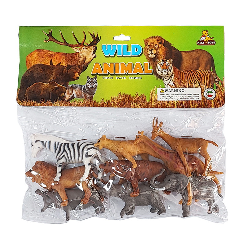 فیگور مدل حیوانات Wild Animal بسته 9 عددی