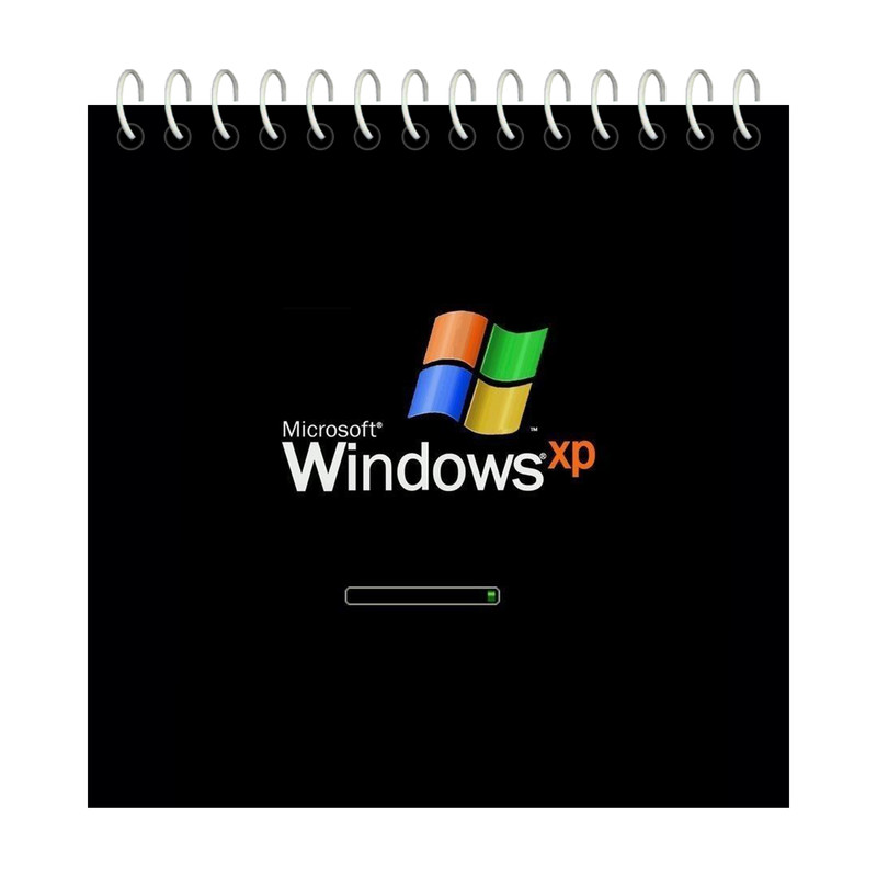 دفترچه یادداشت 50 برگ آلبالو مدل ویندوز XP کد 4112