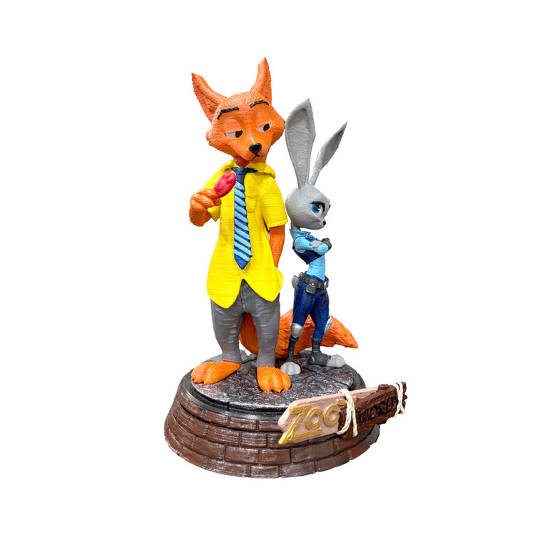 فیگور مدل انیمیشن زوتوپیا طرح Nick و Judy ارتفاع 22 سانتی متر