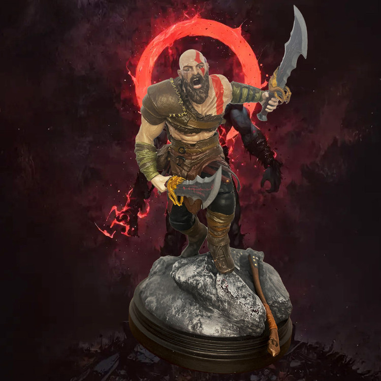 فیگور کراتوس مدل God of War طرح Battle Ready ارتفاع ۱۸ سانتیمتر