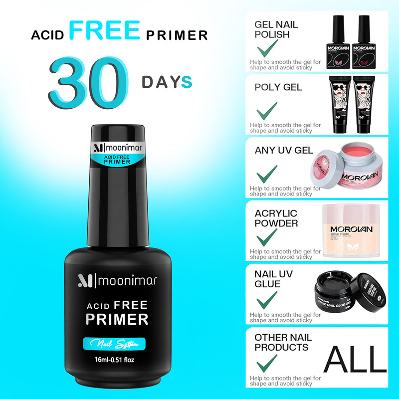 پرایمر کاشت ناخن مونیمار مدل ACID FREE حجم 16 میلیلیتر