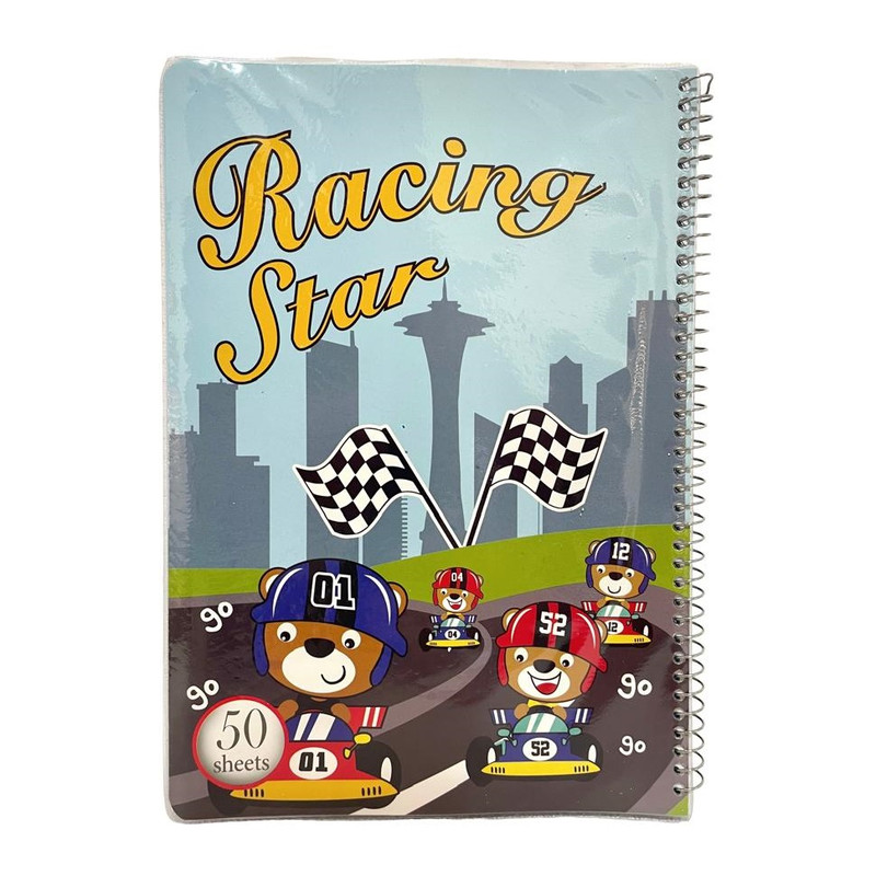 دفتر نقاشی 50 برگ مدل Racing کد 46