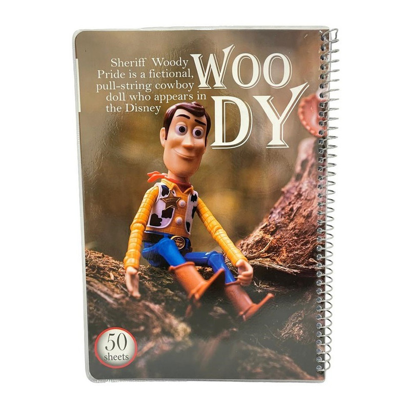 دفتر مشق 50 برگ مدل Woody کد 35