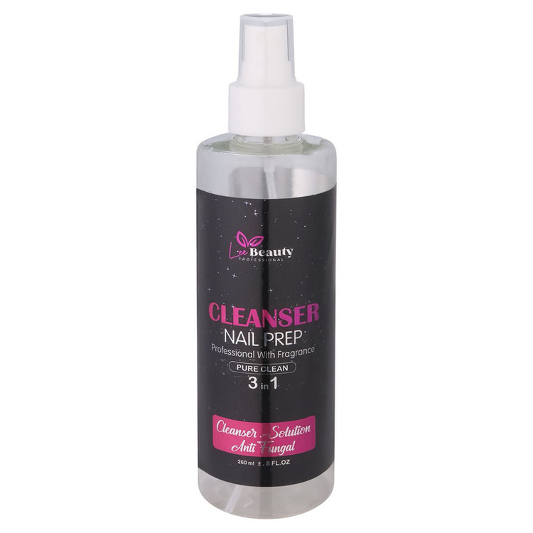 کلینزر کاشت ناخن لی بیوتی مدل pure clean حجم 260 میلیلیتر