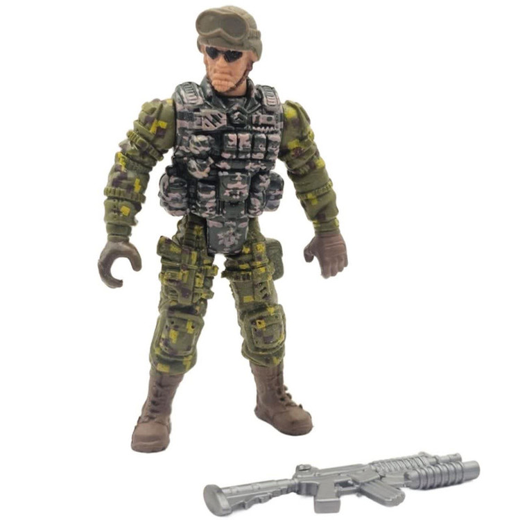 فیگور ناب سل مدل سرباز تفنگدار کد SPECIALFORCES NAAB002 ارتفاع 10سانتی متر
