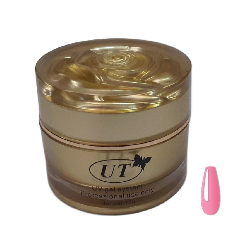 جم ژل کاشت ناخن یوتی مدل DPi وزن 15 گرم رنگ صورتی تیره