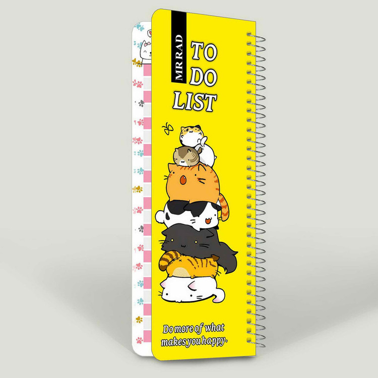 دفترچه یادداشت مستر راد مدل to do list طرح گربه فانتزی کد cat kawaii 1545