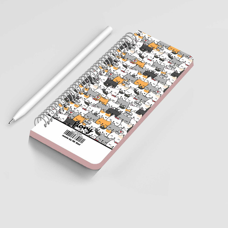 دفترچه یادداشت مستر راد مدل to do list طرح گربه فانتزی کد cat kawaii 1545