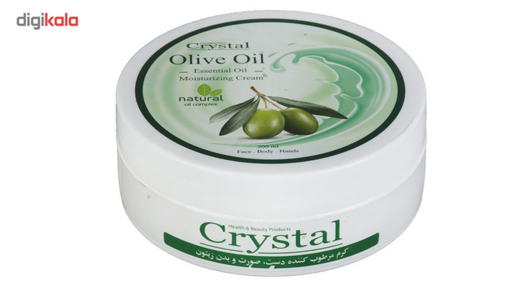 کرم مرطوب کننده کریستال مدل Olive حجم 200 میلی لیتر