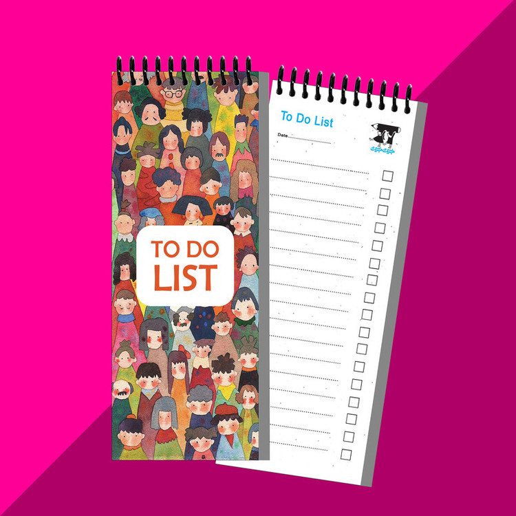 دفتر یادداشت 60 برگ جیک جیک مدل to do list کد 085