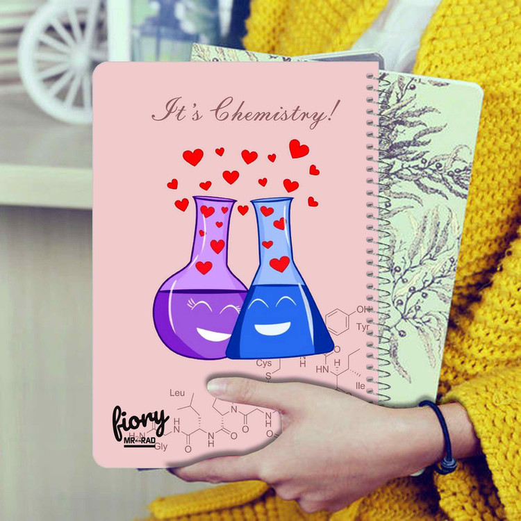 دفتر مشق مستر راد مدل دفتر شیمی طرح فرمول کد chemistry love 1717