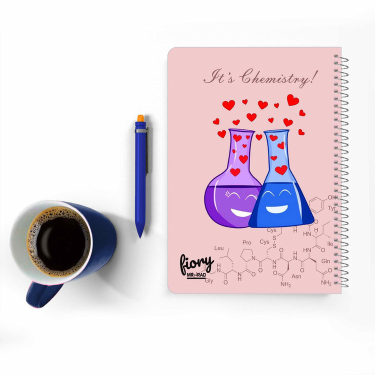 دفتر مشق مستر راد مدل دفتر شیمی طرح فرمول کد chemistry love 1717
