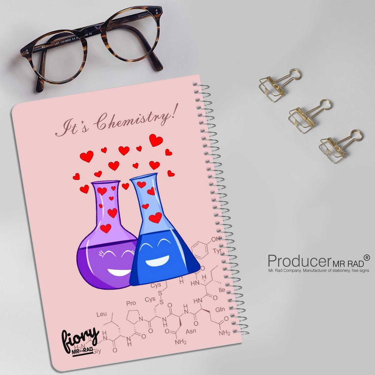 دفتر مشق مستر راد مدل دفتر شیمی طرح فرمول کد chemistry love 1717