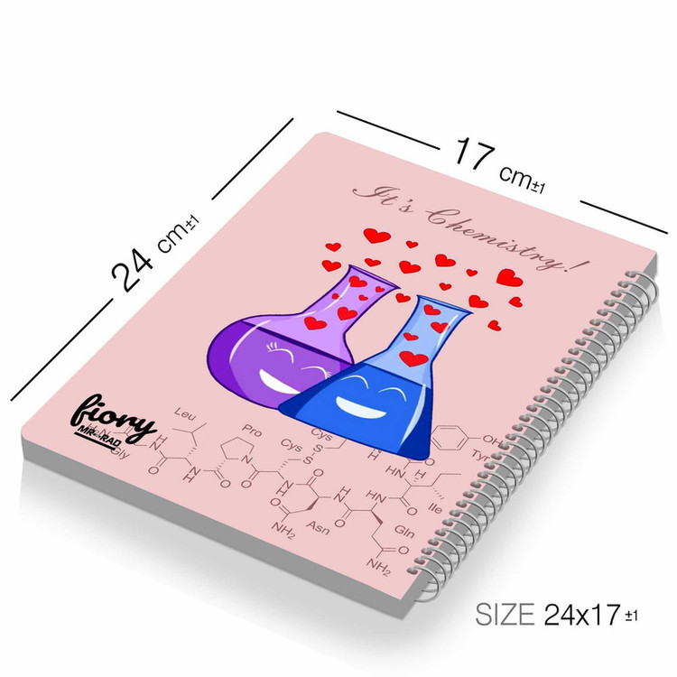 دفتر مشق مستر راد مدل دفتر شیمی طرح فرمول کد chemistry love 1717