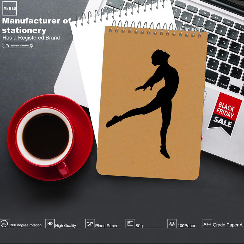 دفترچه یادداشت 100 برگ مستر راد طرح ورزش کد sport 1701
