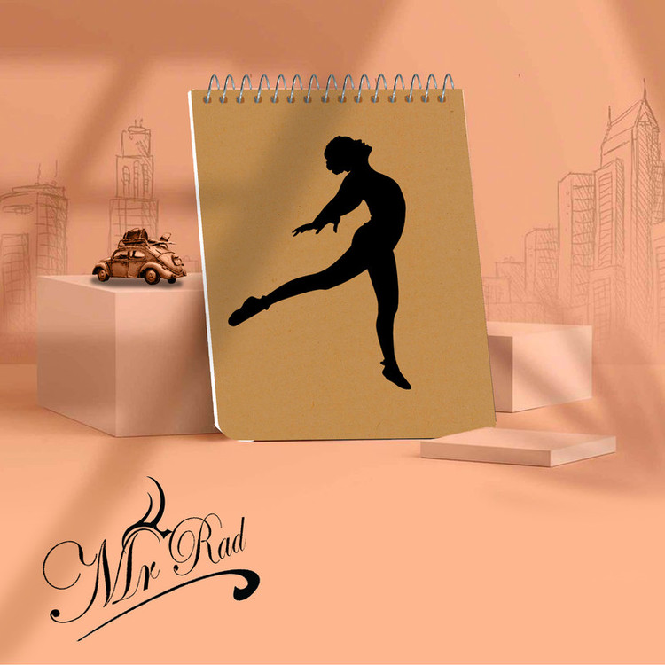 دفترچه یادداشت 100 برگ مستر راد طرح ورزش کد sport 1701