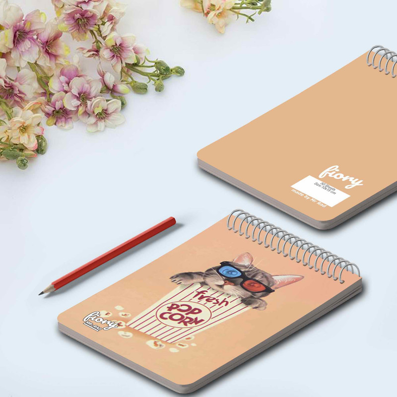 دفترچه یادداشت مستر راد طرح گربه آمازون مدل پاپ کورن کد fiory 1775