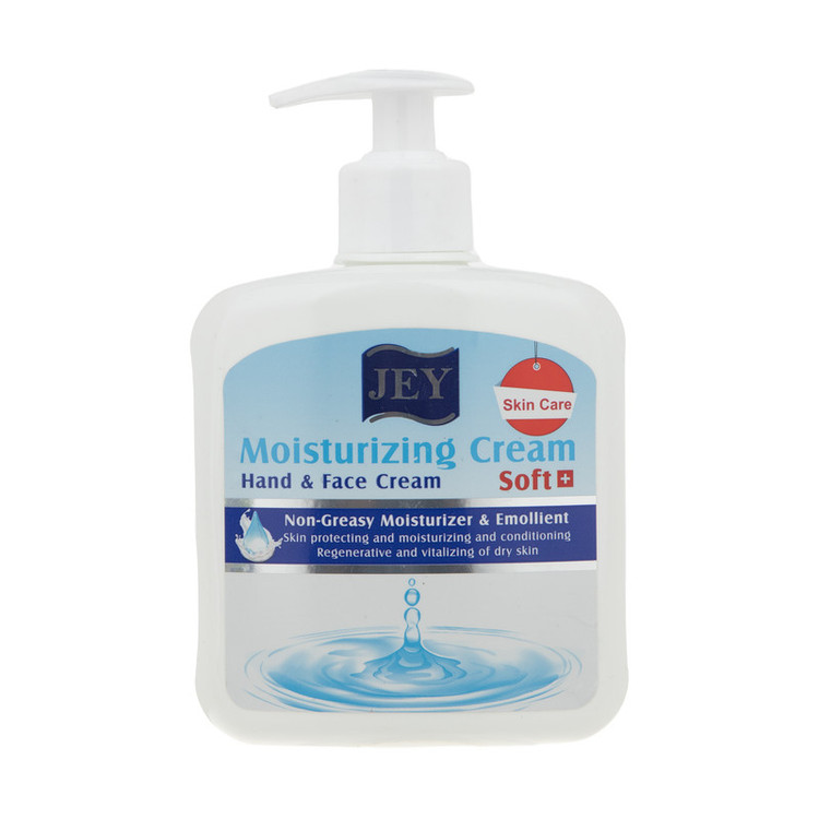 کرم نرمکننده و مرطوبکننده دست و صورت جی مدل Soft مناسب پوستهای خشک حجم 450 میلیلیتر