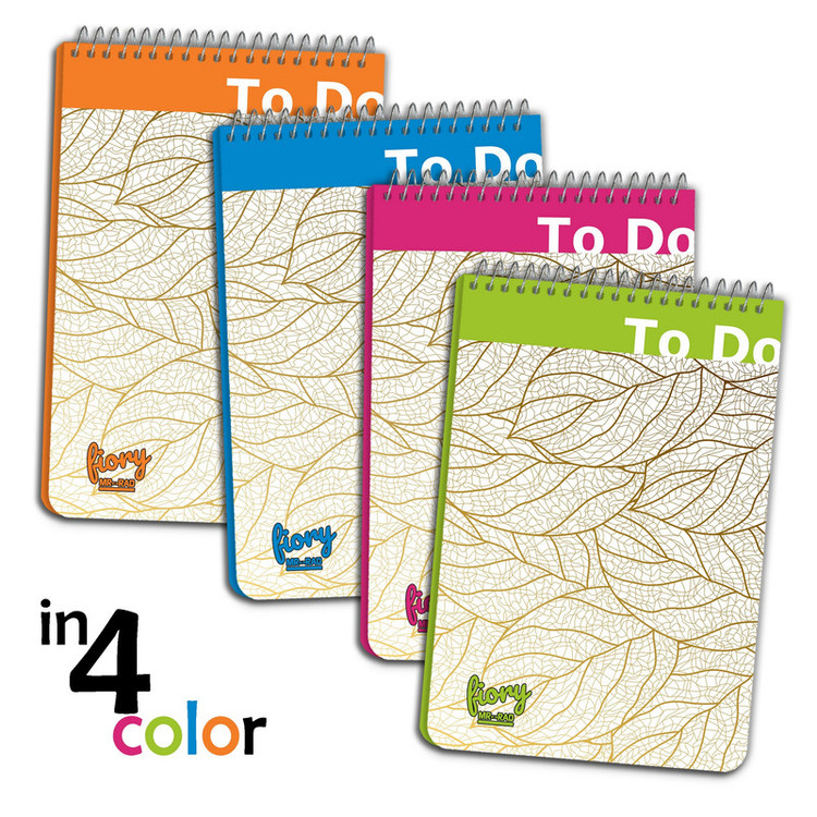دفترچه یادداشت مستر راد مدل to do list طرح برگ زرین کد fiory 1766