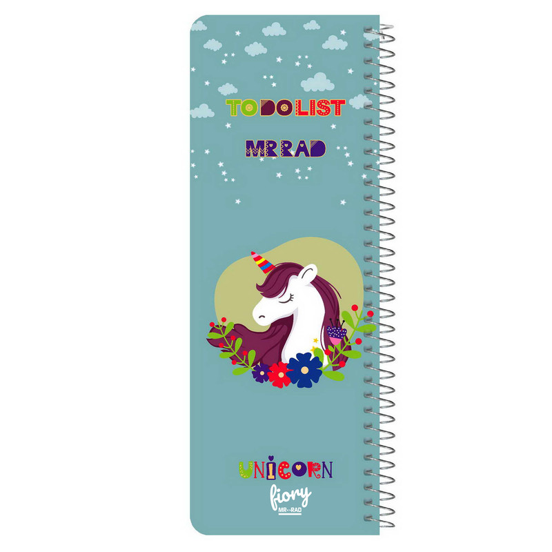 دفترچه یادداشت مستر راد مدل to do list طرح یونیکورن کد 1576 unicorn