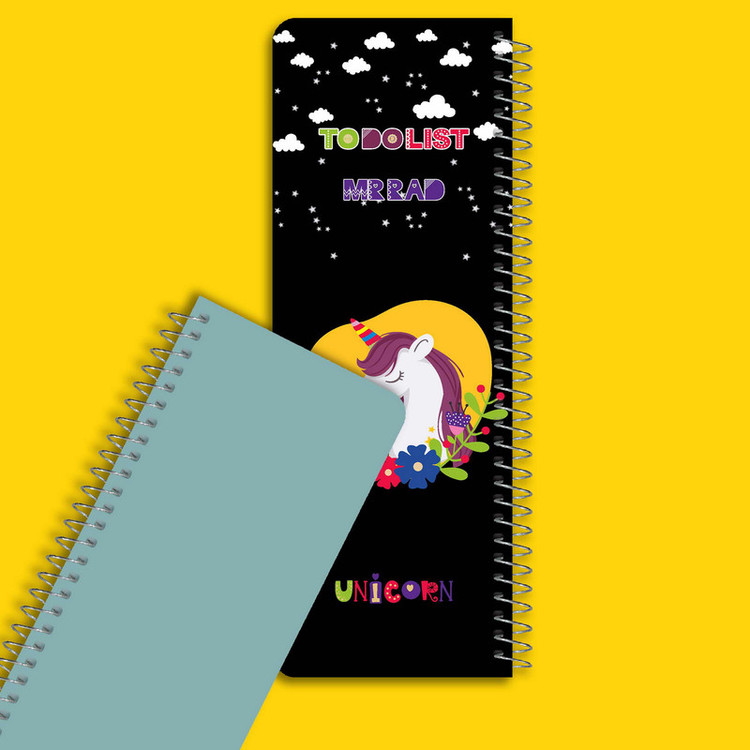 دفترچه یادداشت مستر راد مدل to do list طرح یونیکورن کد 1576 unicorn