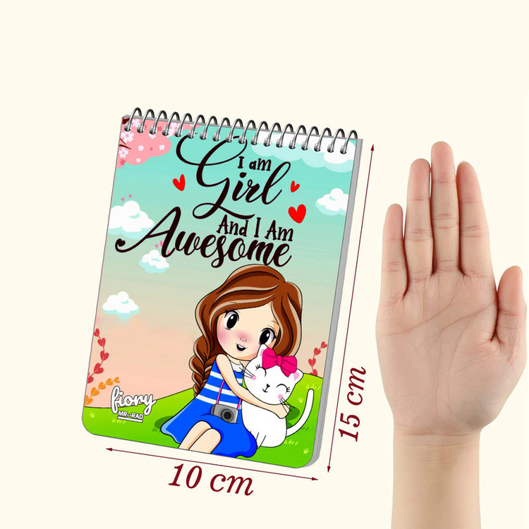 دفترچه یادداشت مستر راد طرح دختر فانتزی مدل angel کد fiory 1810