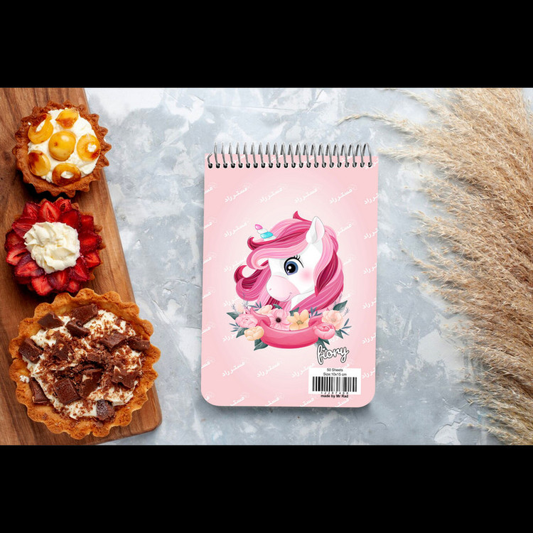 دفترچه یادداشت 50 برگ مستر راد طرح اسب تک شاخ کد unicorn 1201