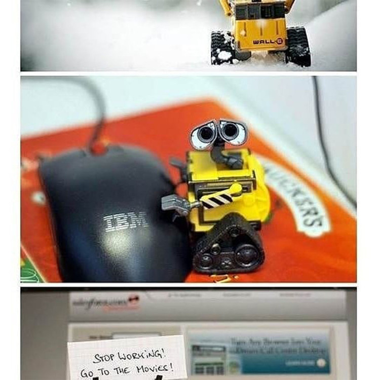 اکشن فیگور دیزنی مدل Wall E مجموعه 3 عددی