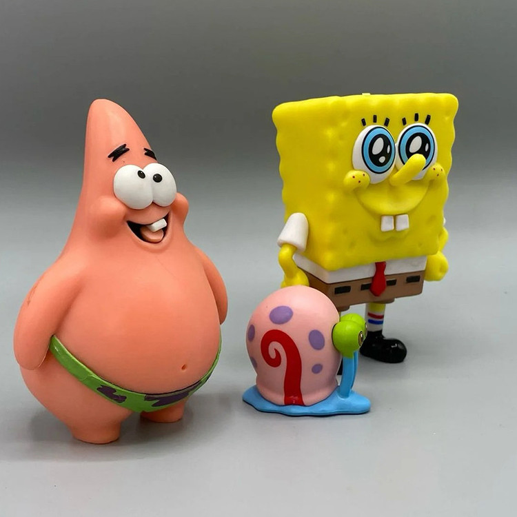 فیگور مدل باب اسفنجی و پاتریک SpongeBob مجموعه 3 عددی