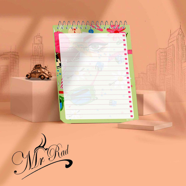 دفترچه یادداشت مستر راد طرح میکاپ مدل فیوری کد fiory 1783