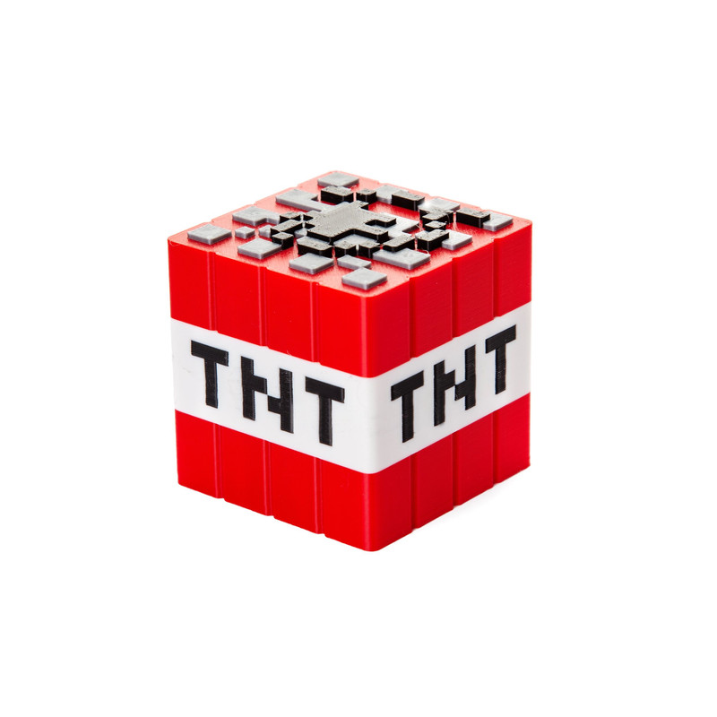 فیگور طرح ماینکرافت مدل مکعب تی ان تی TNT ارتفاع 5 سانتی‌متر