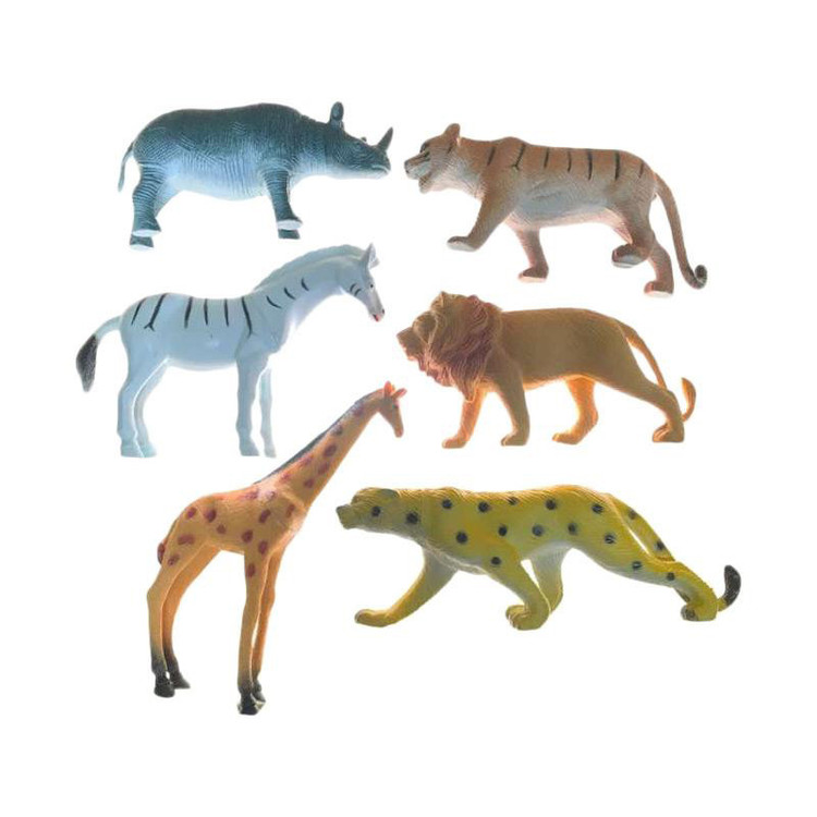 فیگور طرح حیوانات جنگل مدل ANIMAL WILD مجموعه 6 عددی