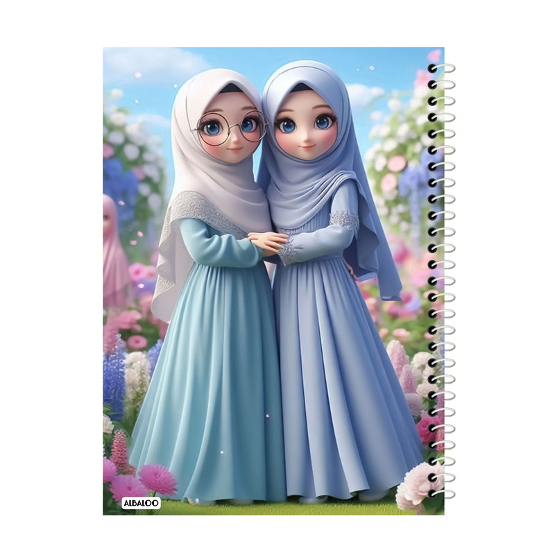دفترچه یادداشت 50 برگ آلبالو مدل دختر کد 2283