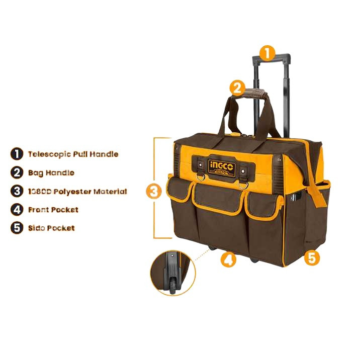 کیف ابزار اینکو مدل چرخدار HRRTB2015