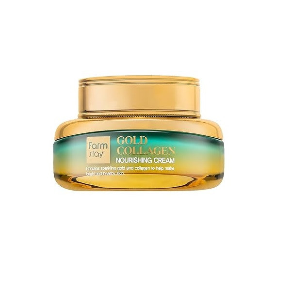 کرم ضد چروک صورت فارم استی مدل Gold Collagen مناسب برای انوع پوست حجم 55 میلی لیتر