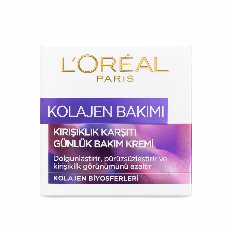 کرم ضد چروک روز لورآل مدل Kolajen Bakimi مناسب برای انواع پوست حجم 50 میلی لیتر