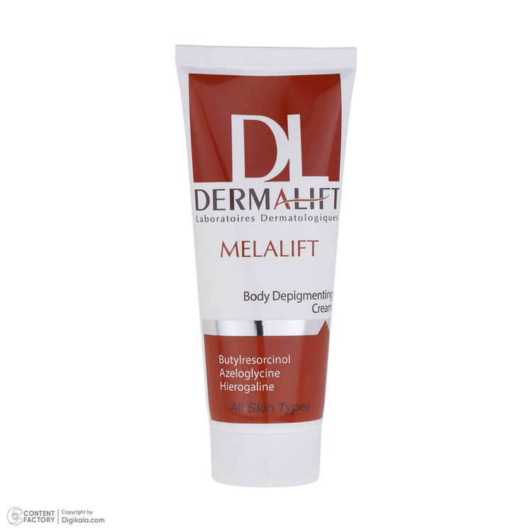 کرم روشن کننده بدن درمالیفت مدل Melalift حجم 75 میلی لیتر