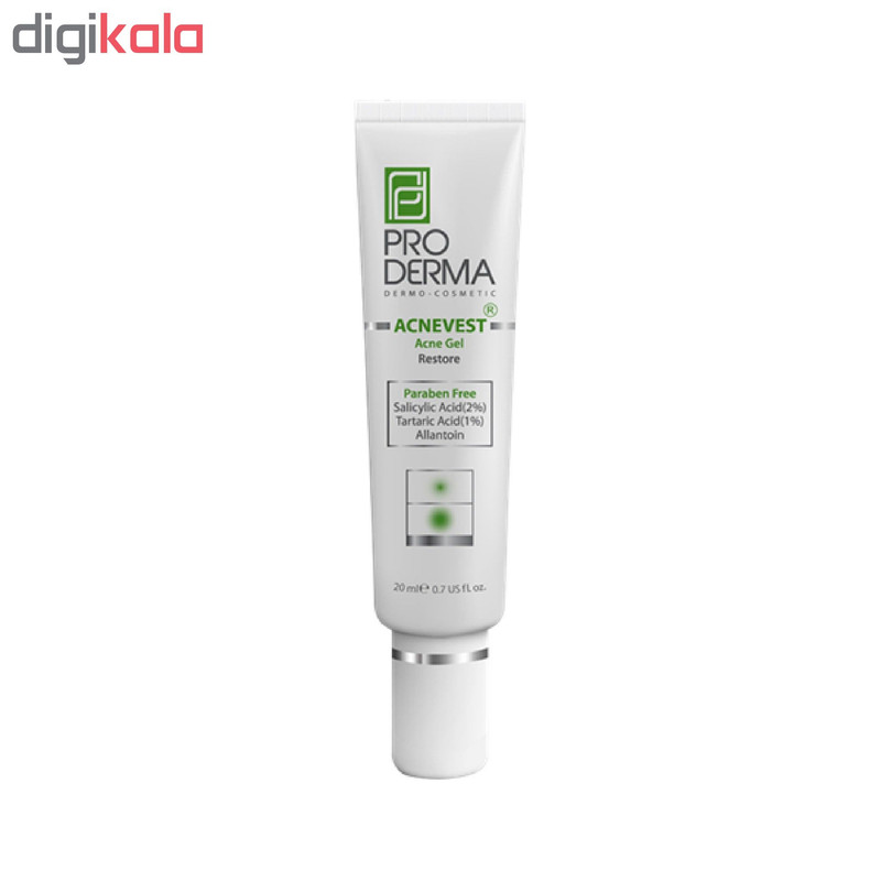 ژل ضد جوش پرودرما مدل Acne Derm حجم ۲۰ میلی لیتر