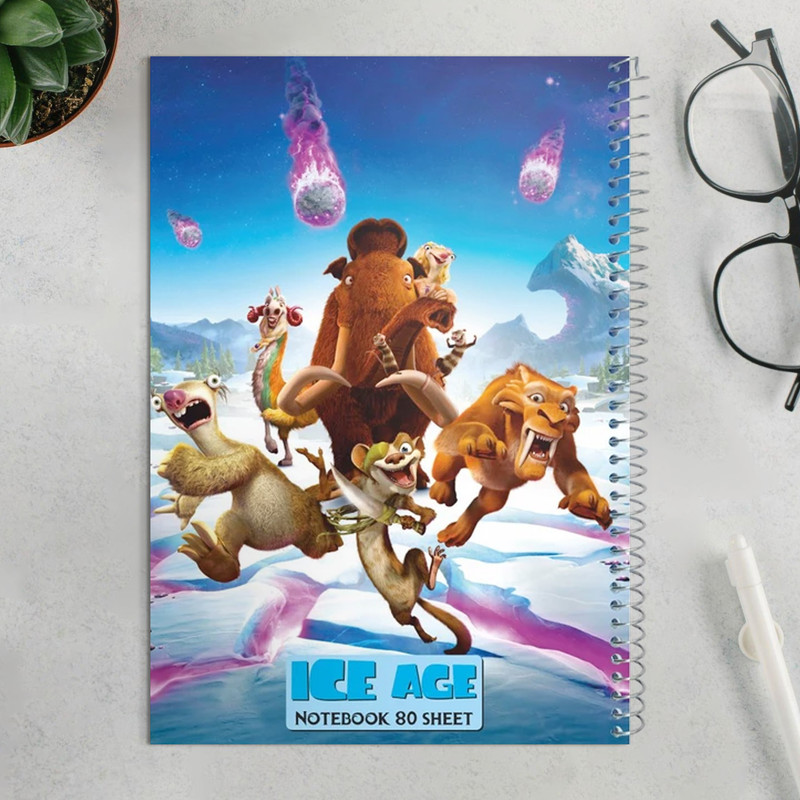 دفتر مشق 80 برگ اورین مدل Iceage کد 118