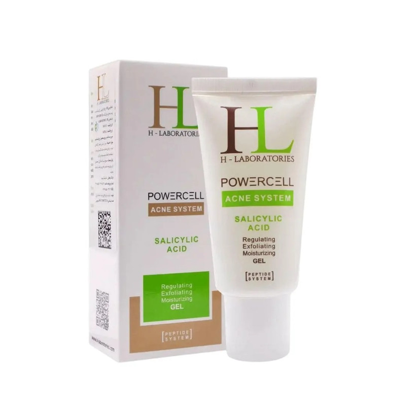 ژل ضد جوش صورت اچ ال مدل  SALICYLIC ACID مناسب برای پوست چرب و مختلط حجم 30 میلی لیتر