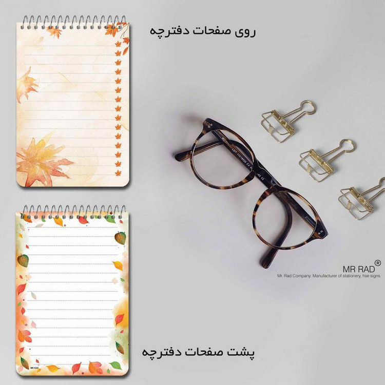 دفترچه یادداشت مستر راد مدل دختر پائیز کد fiory 2114 به همراه جامدادی
